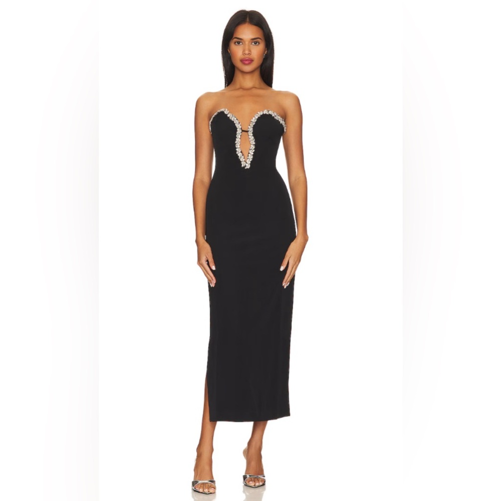 Bardot Eleni Diamante Midi Dress